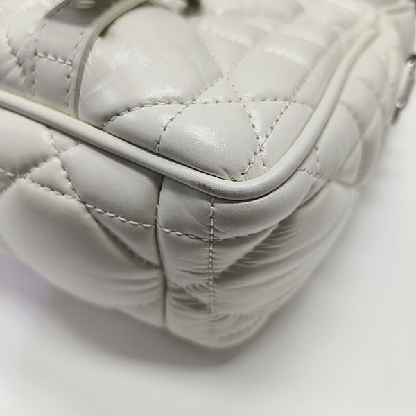 Diorcamp Small Cannage Calfskin White