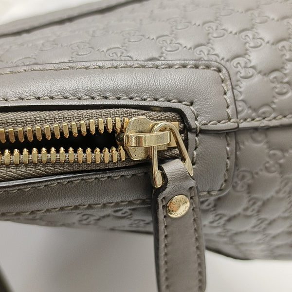 Microguccissima Monogram Calfskin Gray