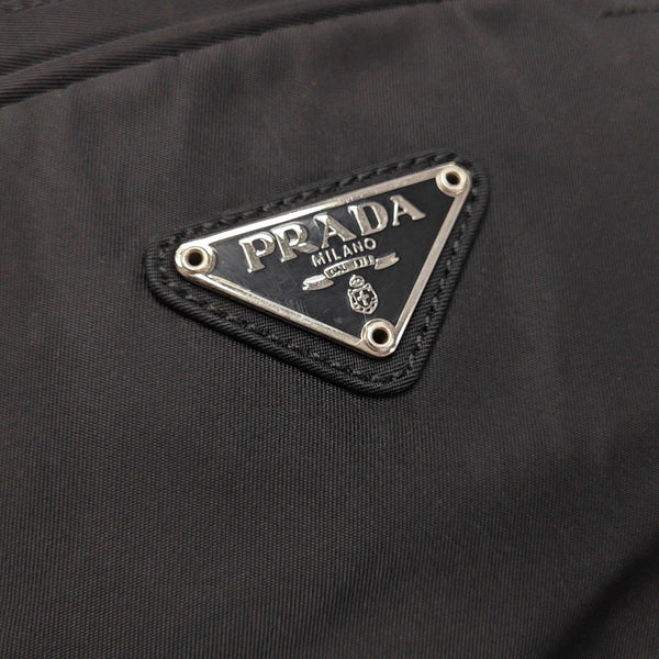 Nylon Top Handle Bag Black