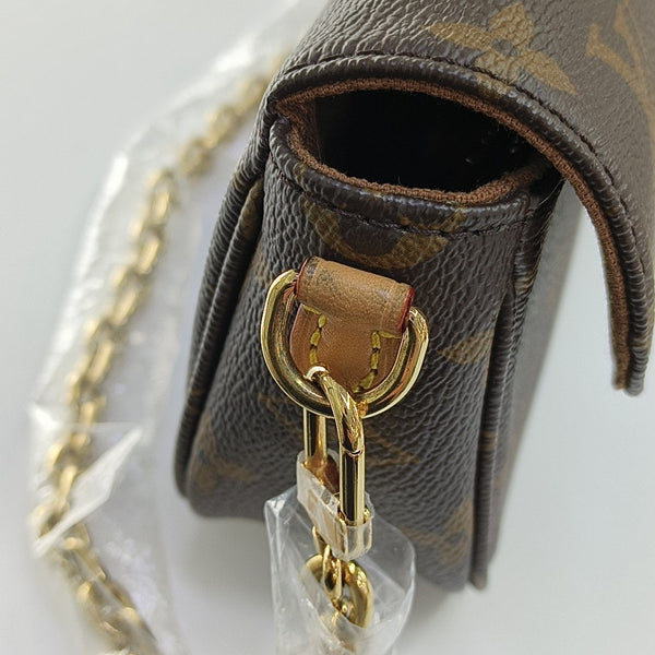 IVY Monogram Coated Canvas Brown