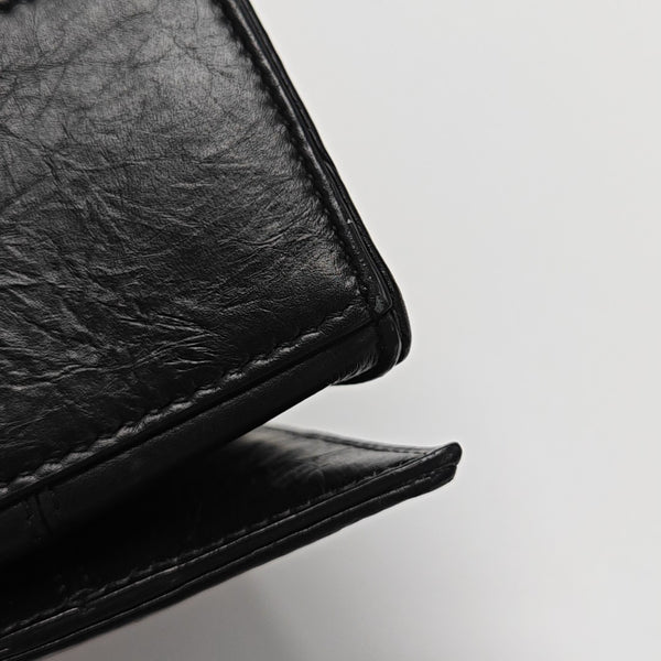 Crush Small Quilted Calfskin Black