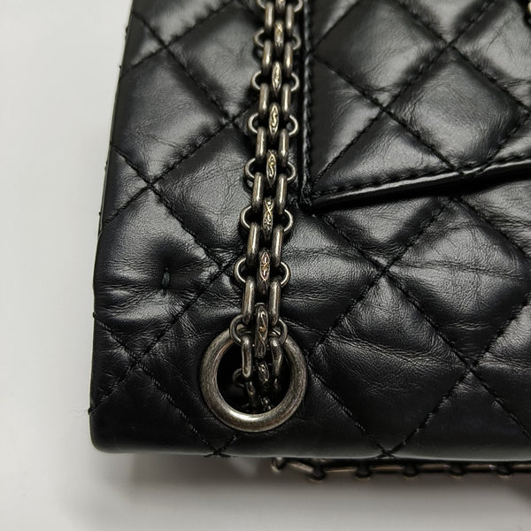 2.55 225 (small) Quilted Calfskin Black