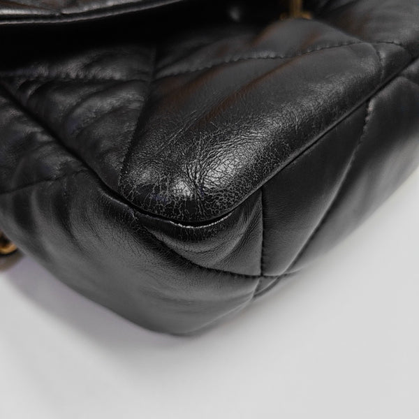 CHANEL 19 Medium Quilted Lambskin Black