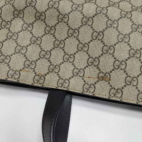 Monogram Coated Canvas Tote Bag Brown