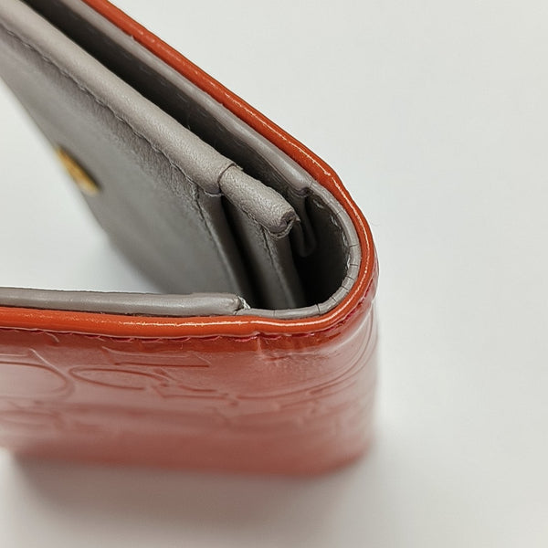 Patent Leather Card Holder Red