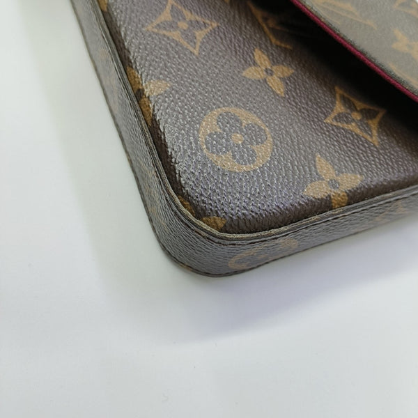 FÉLICIE Monogram Coated Canvas Brown