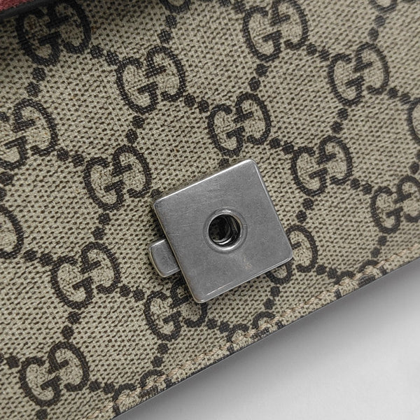 Dionysus Mini Monogram Coated Canvas Beige