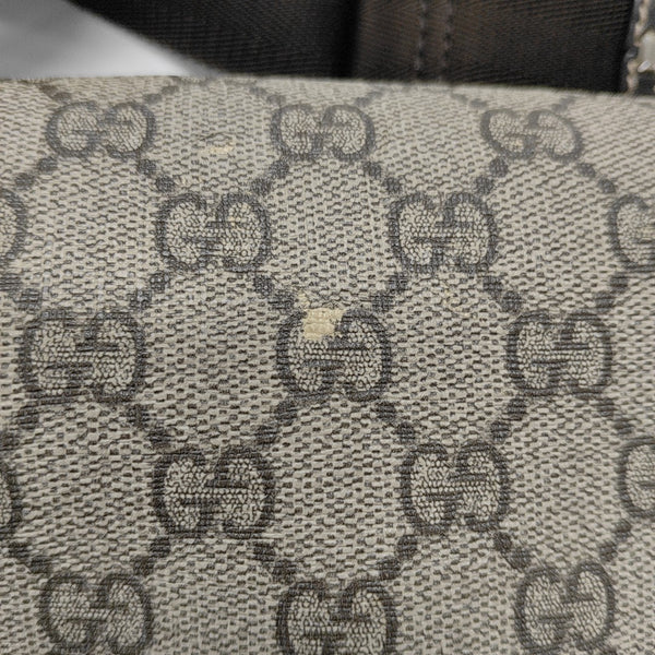 GG Supreme Monogram Coated Canvas Black