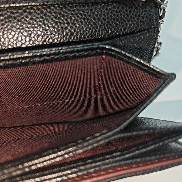CLASSIC FLAP Quilted Grained Calfskin Black
