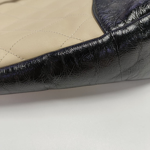 CHANEL 31 Large Quilted Calfskin Beige