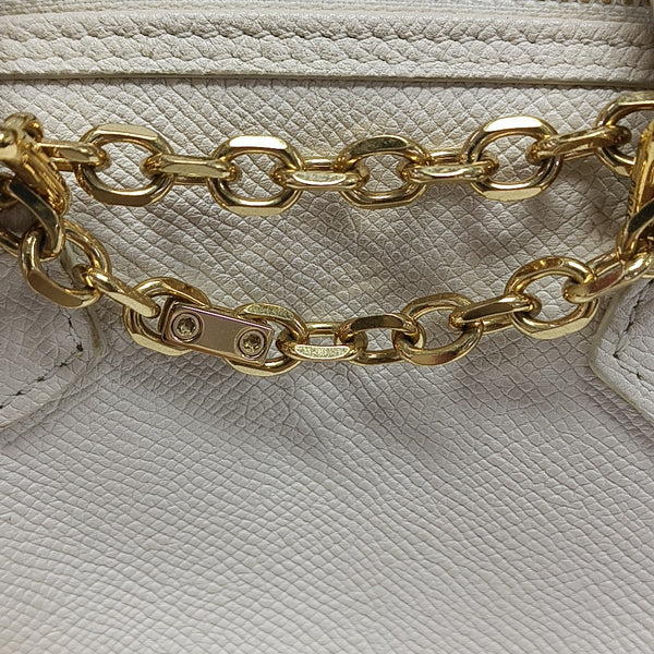 Calfskin Shoulder Bag Mini White