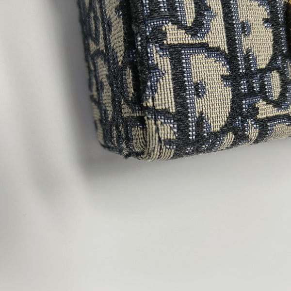 30 Montaigne Mini Oblique Canvas Blue