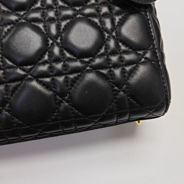 Lady Dior Small Cannage Lambskin Black