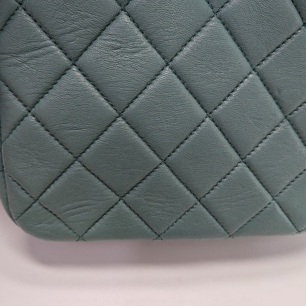 23A HOBO Quilted Lambskin Green