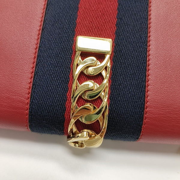 Sylvie Super Mini Calfskin Red