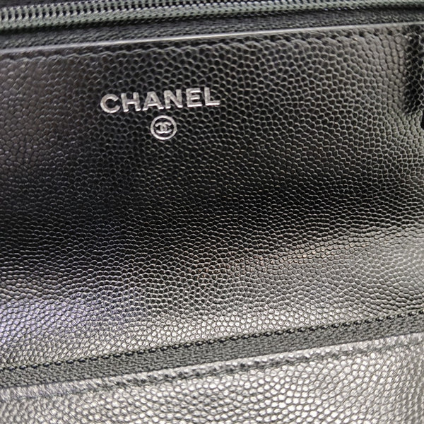 WOC Quilted Grained Calfskin Black