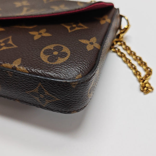 FÉLICIE Monogram Coated Canvas Brown