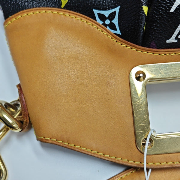 JUDY PM Monogram Coated Canvas Black