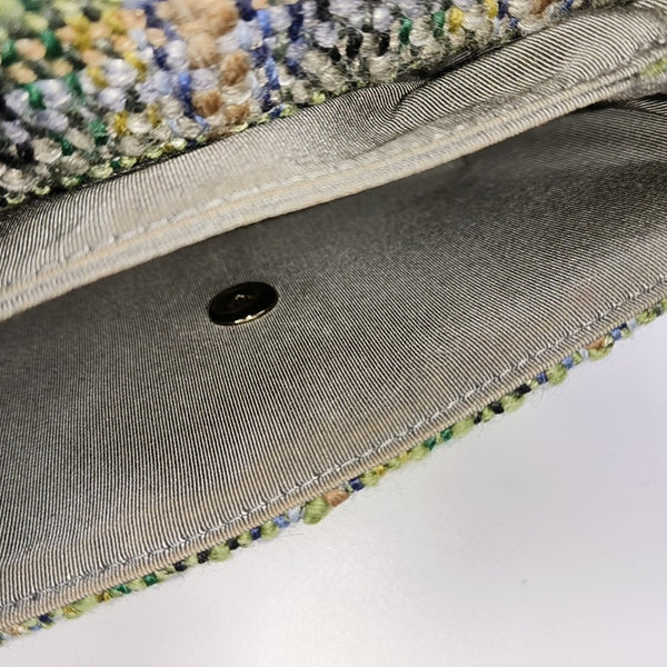 Quilted Wool Shoulder Bag Multicolor