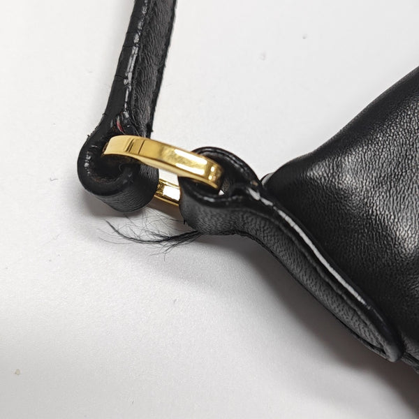 Lambskin Shoulder Bag Black