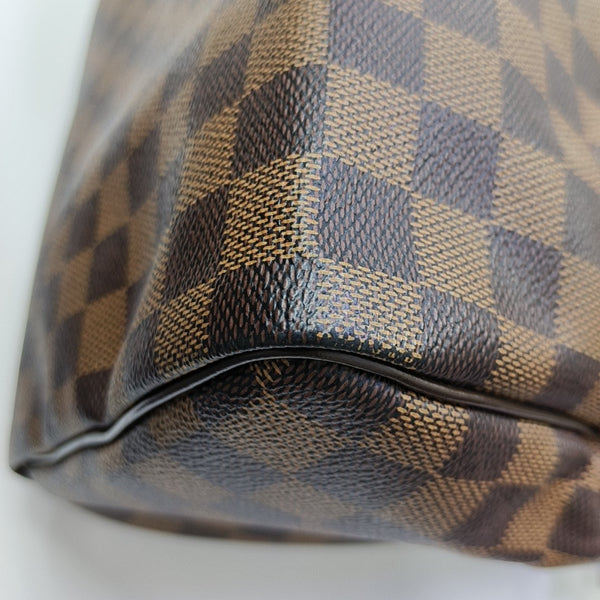 SPEEDY 30 Damier Ebene Coated Canvas Brown