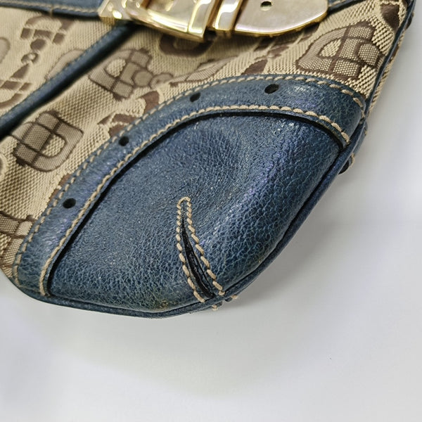 Fabric Shoulder Bag Brown