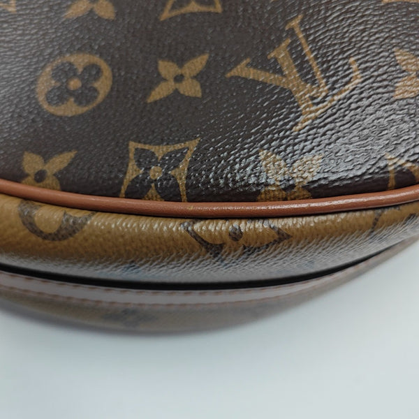 LOOP HOBO Monogram Coated Canvas Brown
