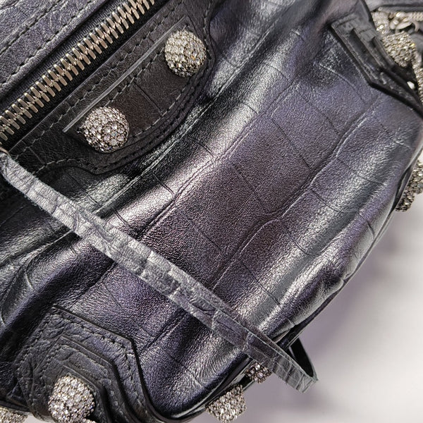 Le Cagole Mini Calfskin Gray