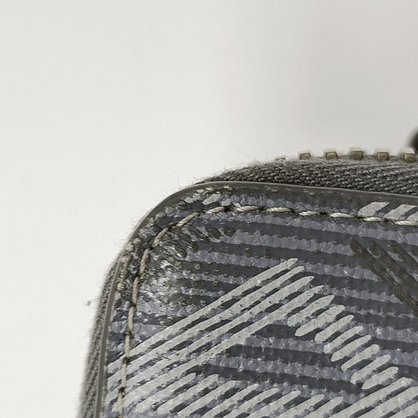 Coated Canvas Shoulder Bag Gray