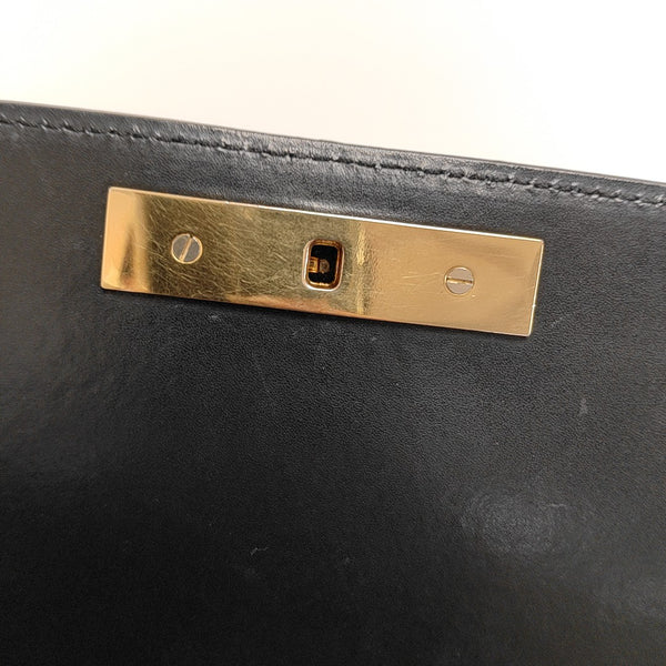 Calfskin Shoulder Bag Black