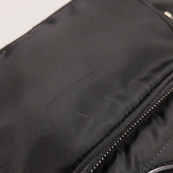 Nylon Top Handle Bag Black
