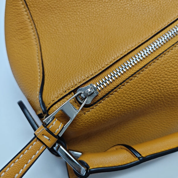 Puzzle Small Calfskin Yellow
