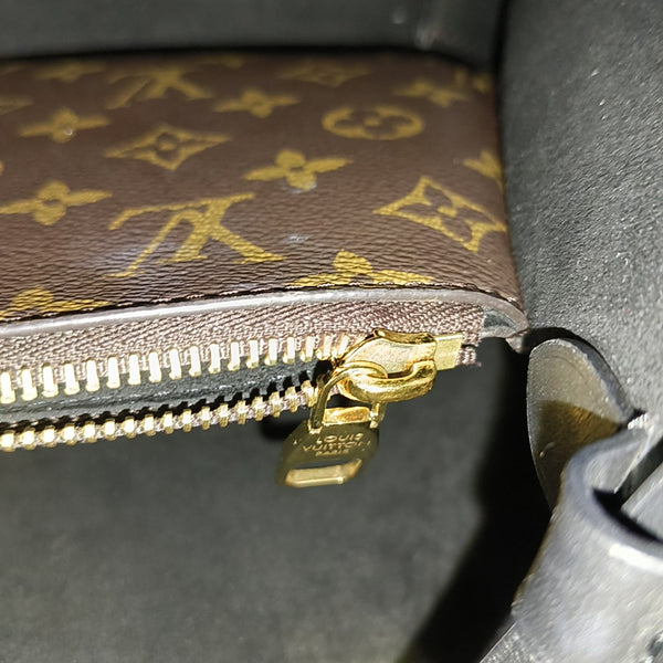 NÉONOÉ MM Monogram Coated Canvas Brown