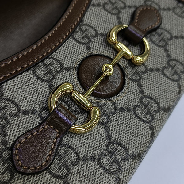 Horsebit 1955 Mini Monogram Coated Canvas Beige