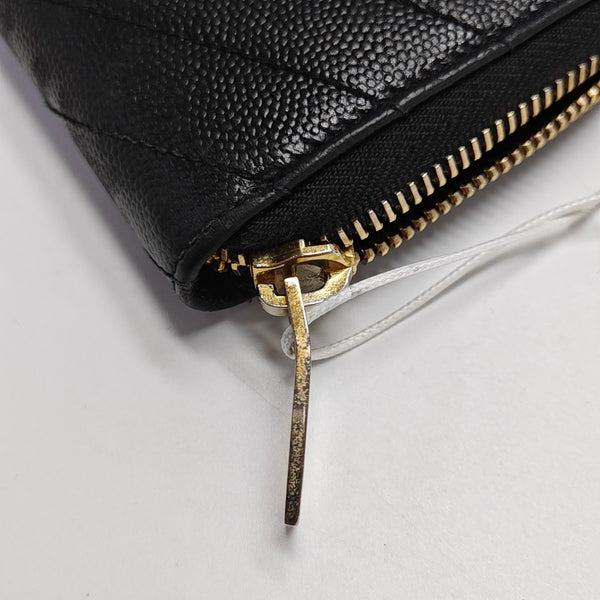 MONOGRAM Chevron Calfskin Black