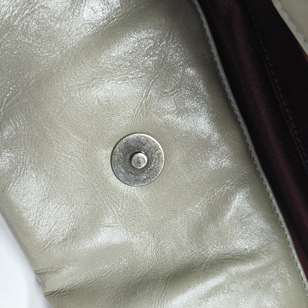 THE MIX Large Quilted Calfskin Gray