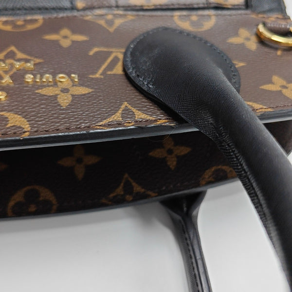 Monogram Coated Canvas Shoulder Bag Brown