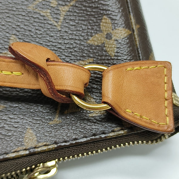 ACCESSOIRES GM Monogram Coated Canvas Brown