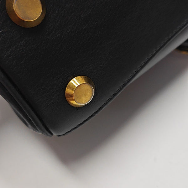 Calfskin Shoulder Bag Mini Black