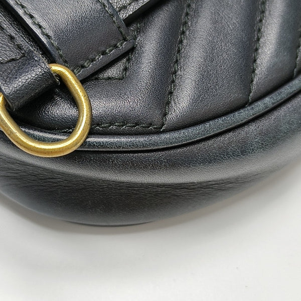 GG Marmont Small Quilted Calfskin Black