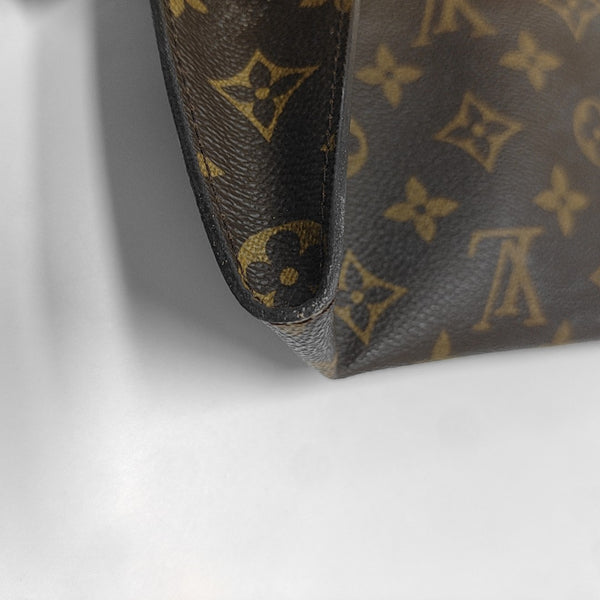 Monogram Coated Canvas Shoulder Bag Brown