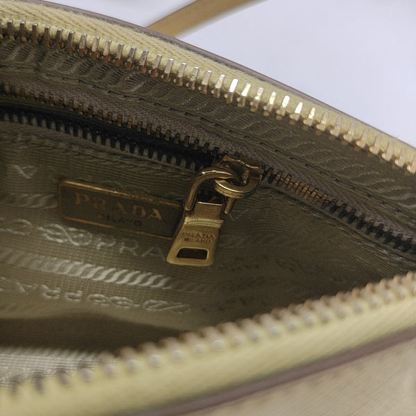 Saffiano Calfskin Top Handle Bag Yellow