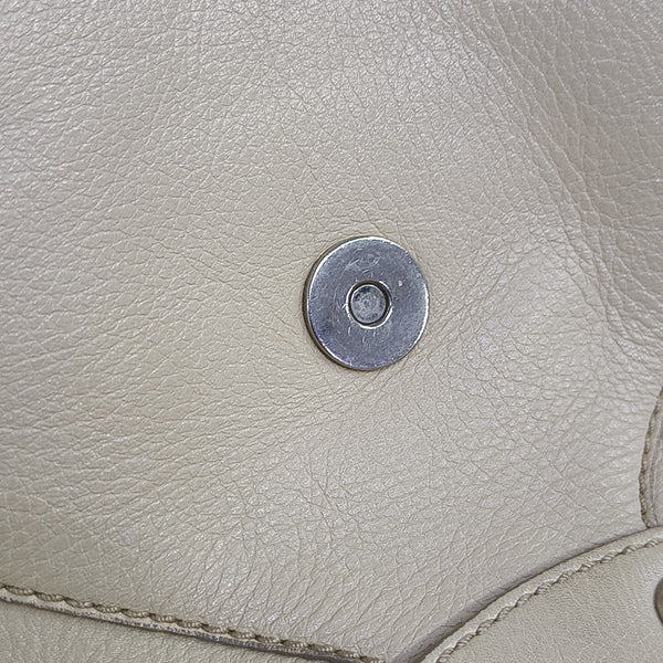 Calfskin Top Handle Bag Beige