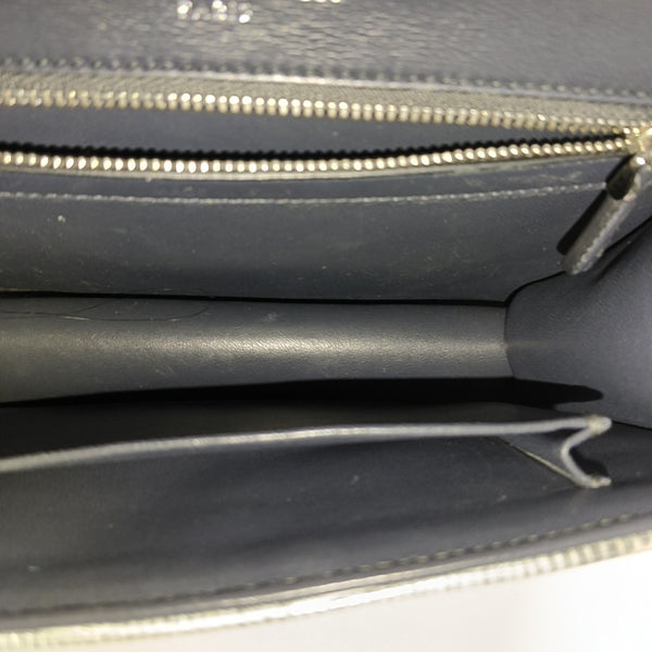 Diorama Small Cannage Calfskin Silver