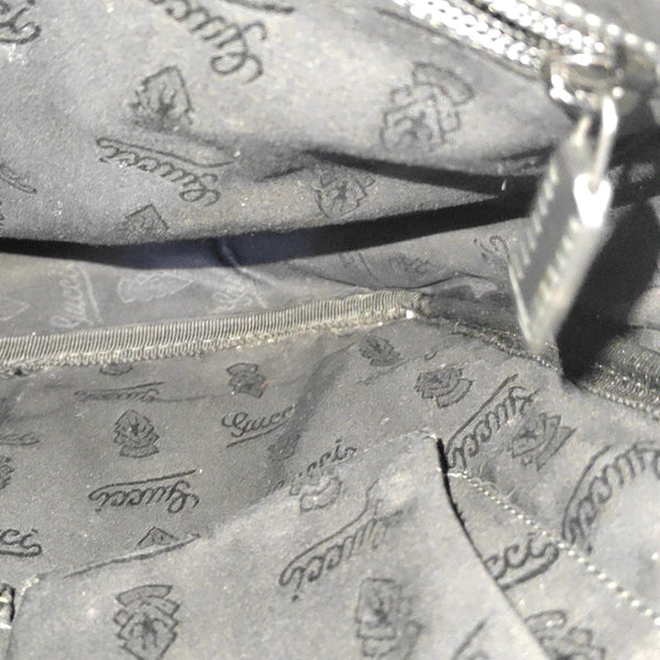 Monogram Coated Canvas Shoulder Bag Black