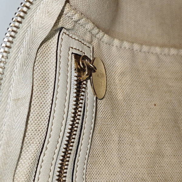 Joy Medium Coated Canvas Beige