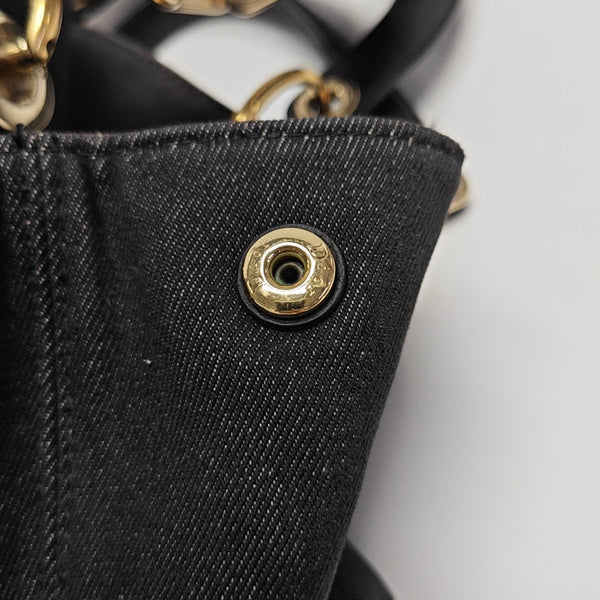 Canvas Top Handle Bag Large Multicolor