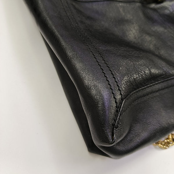 Baguette Quilted Calfskin Black