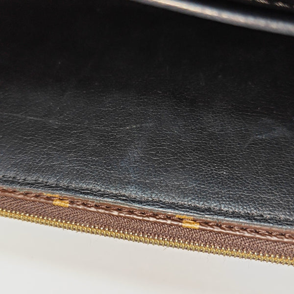 MARCEAU Monogram Coated Canvas Brown