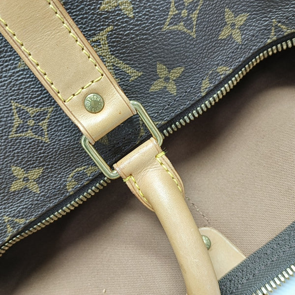 SAC SOUPLE Monogram Coated Canvas Brown
